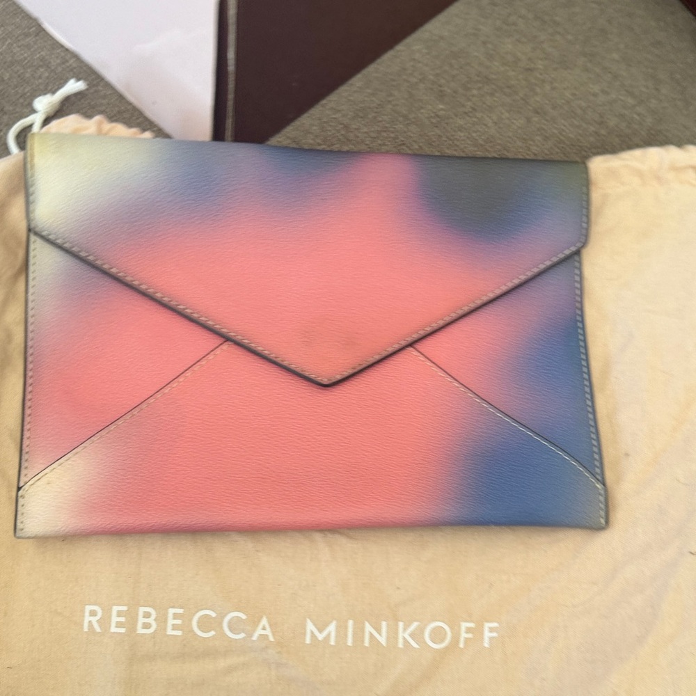 Rebecca Minkoff Gradient Envelope Clutch in Pink, Blue & Purple